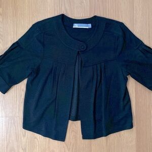 ❤️ Nu Collective Black Crop Swing Jacket Size M NWOT